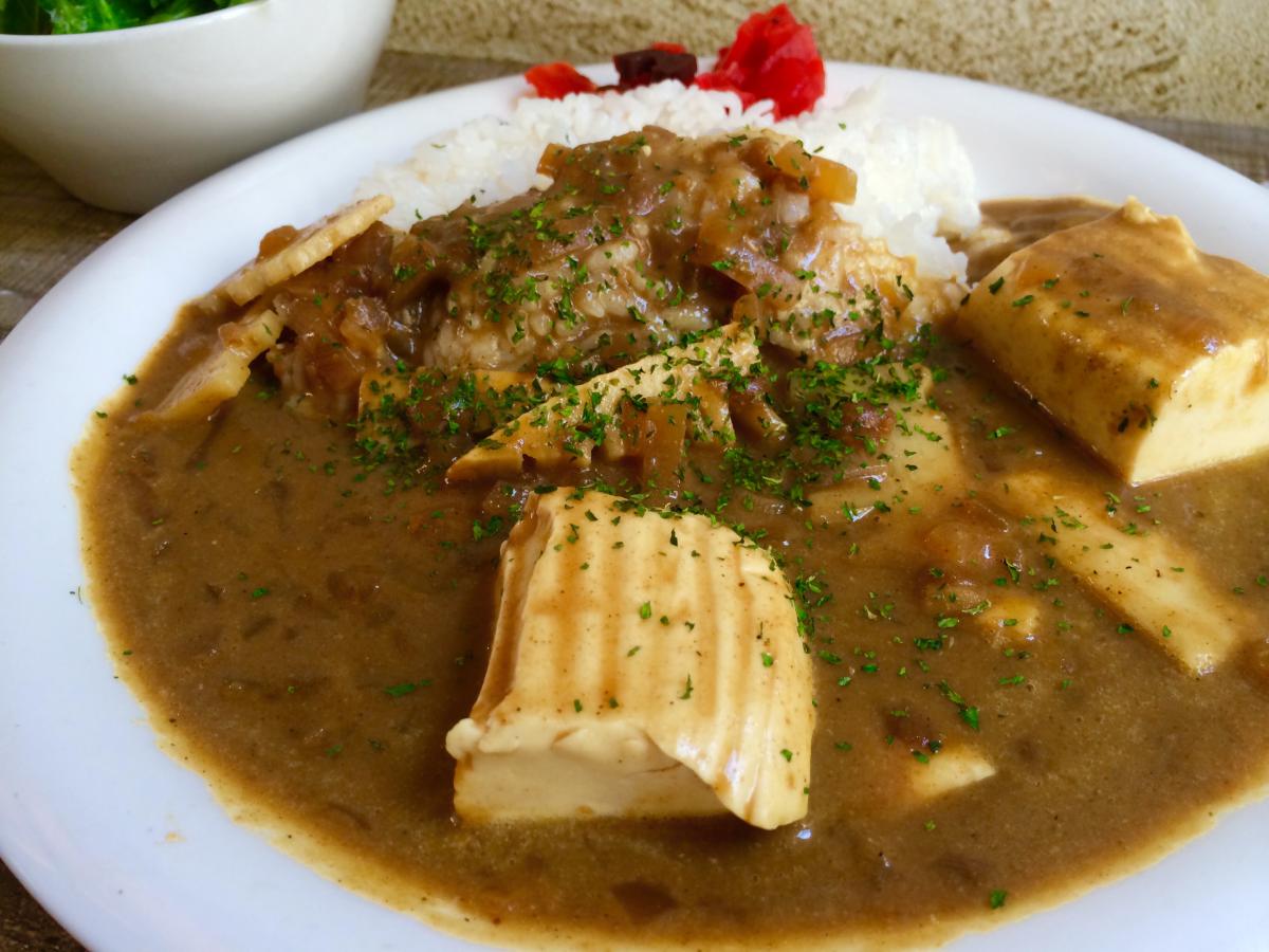 鶏ミンチと筍の豆腐カレー