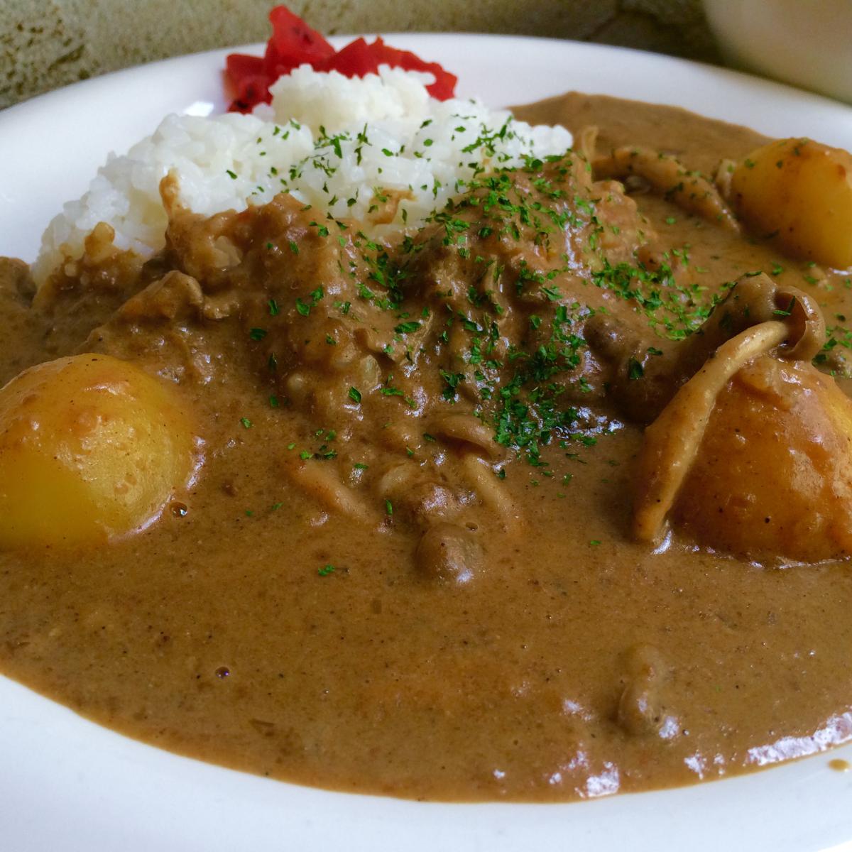 じゃがいもといんげんのカレー