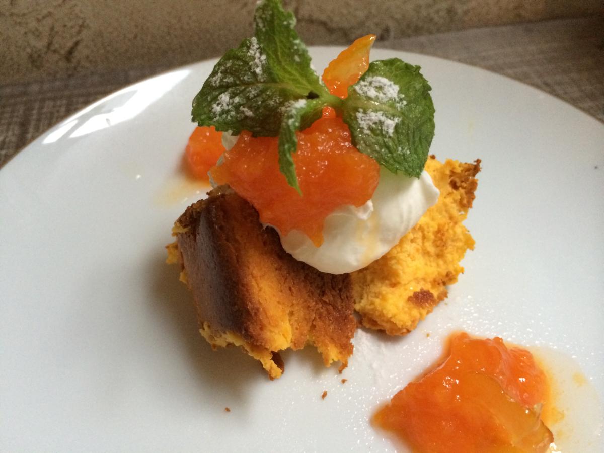 人参と柚子のチーズケーキ