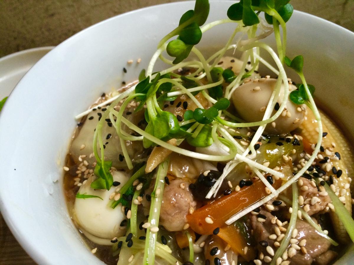 たっぷり野菜のあんかけ中華丼