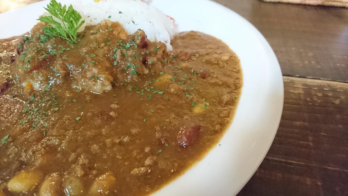  豆を煮込んだひき肉カレー 18 -1