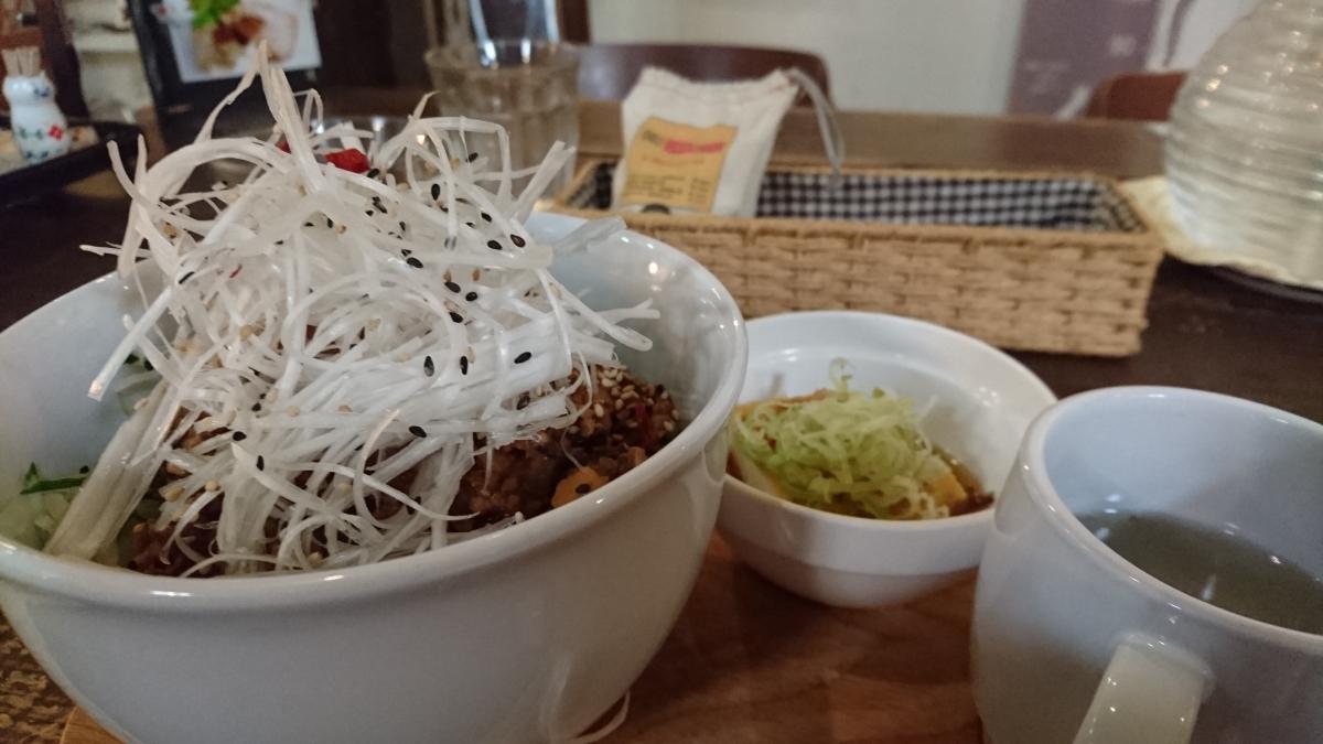  白髪ねぎと肉味噌のジャージャー丼 70 -1