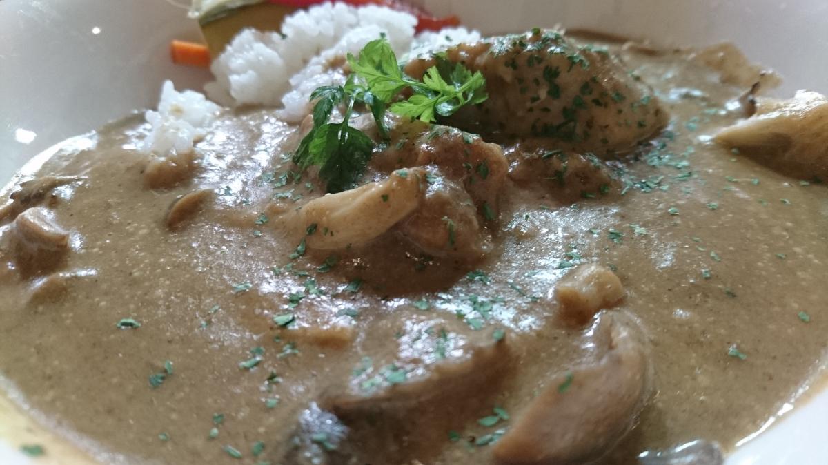  チキンときのこの豆乳カレー 74 -1