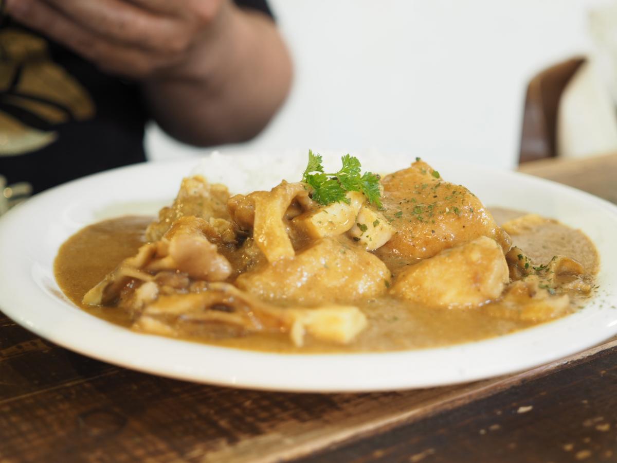  チキンとキノコの豆乳カレー 83 -1