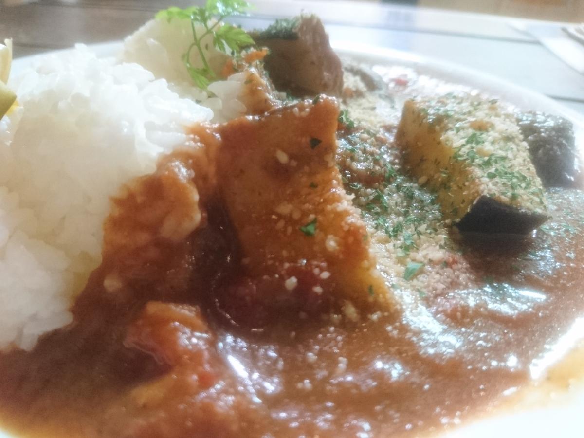  茄子とトマトのチーズカレー 9 -1